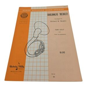 Bordogni Medley First Edition Band Course Sheet Music Richard W Bowles 1973